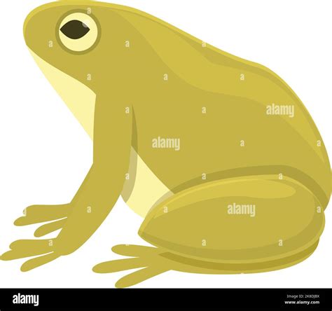 Funny Frog Icon Cartoon Vector Animal Jump Baby Smile Stock Vector