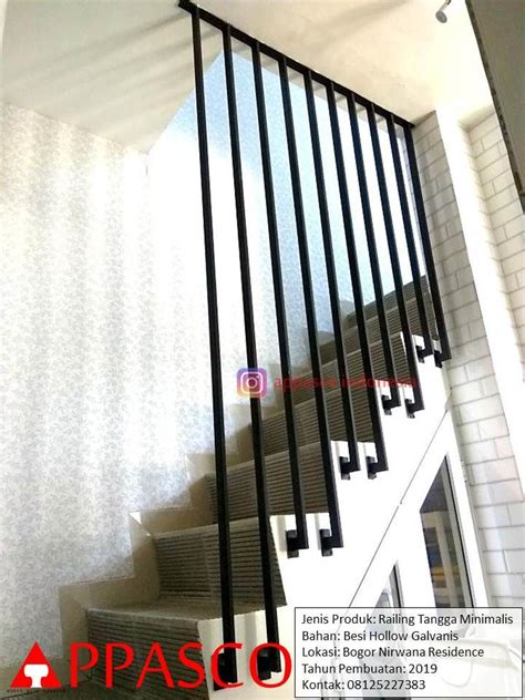 Railing Tangga Minimalis Garis Garis Di Bogor Nirwana Residence