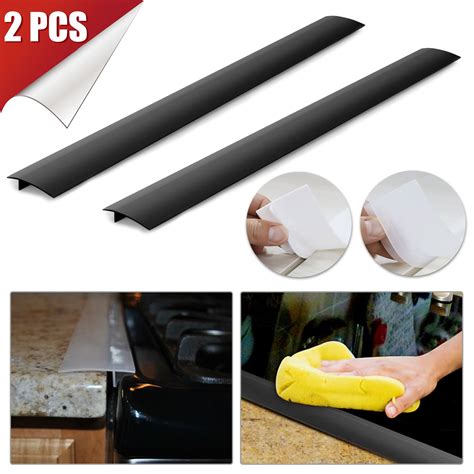 Eeekit Kitchen Silicone Stove Counter Gap Cover Heat Resistant Kitchen Stove Counter Silicone