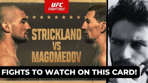 Dont Miss These Matchups At Ufc Vegas 76 Strickland Vs Magomedov Youtube