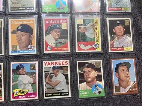 Topps Finest Mickey Mantle Commemorative Chrome Reprint Set Of