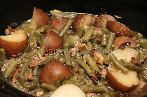 Ham Green Beans And Potatoes In Slow Cooker