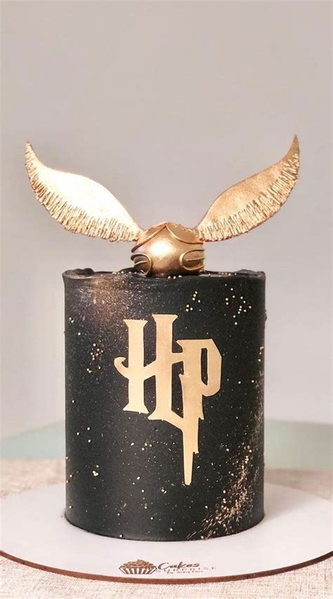 Best Harry Potter Cakes In Black And Gold Themed Cake Harry