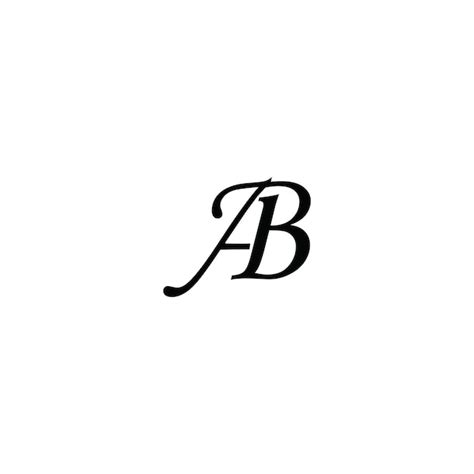 Dise O Creativo Del Logotipo De La Letra Ab Con Gr Fico Vectorial Ab