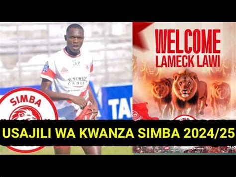 Chuma Kimetambulishwa Simba Sc Beki Karili Roho Ya Mpingo Welcome