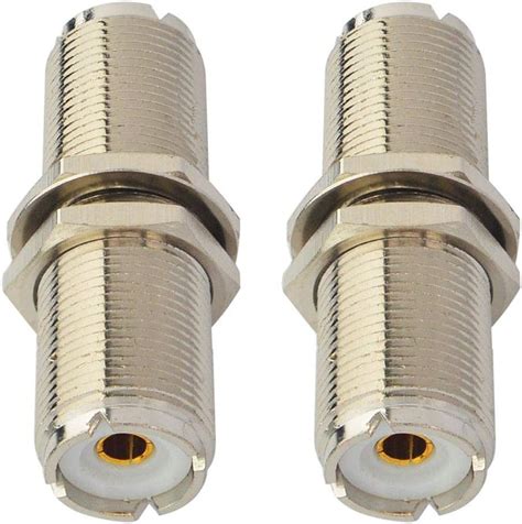 Amazon Boobrie Uhf Bulkhead Connector Rf Uhf Coax Adapter Uhf