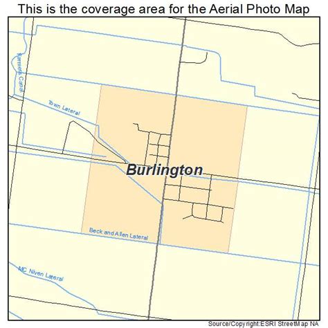 Aerial Photography Map of Burlington, WY Wyoming