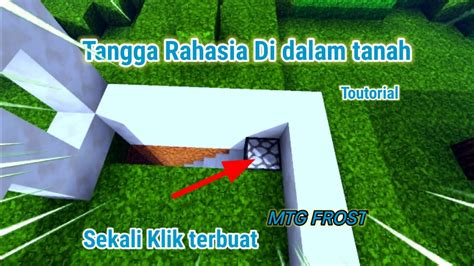 Tutorial Membuat Tangga Rahasia Simple Minecraft Pe Youtube