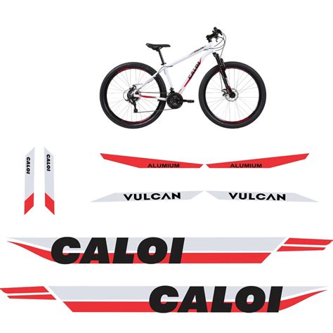 Adesivo Quadro Caloi Vulcan Mountain Bike Bicicleta MTB Shopee Brasil