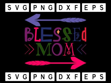 Blessed Mom Svg Graphic By Alvinagould012 · Creative Fabrica