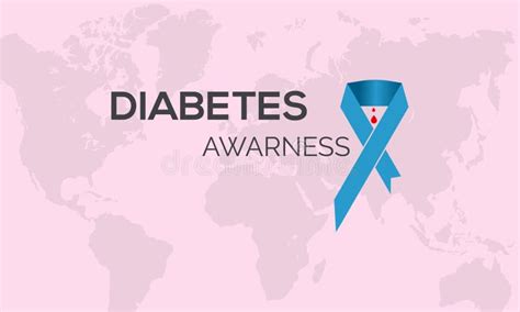 Diabetes Awareness Vector Banner Illustration Awareness Campaign