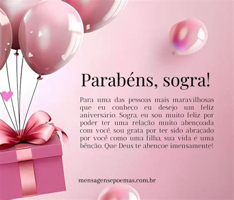 Mensagem De Aniversário Para A Sogra - Feliz Aniversário Para Sogra, Mensagens Cheias de Carinho!