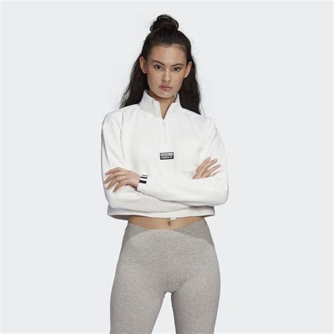 Adidas Blusa Moletom Cropped Adidas White Hoodie Adidas Pullover