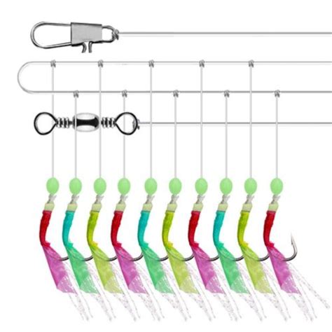 Pêche efficace avec appât Sabikis Rigs leurre plus de maquereau et de