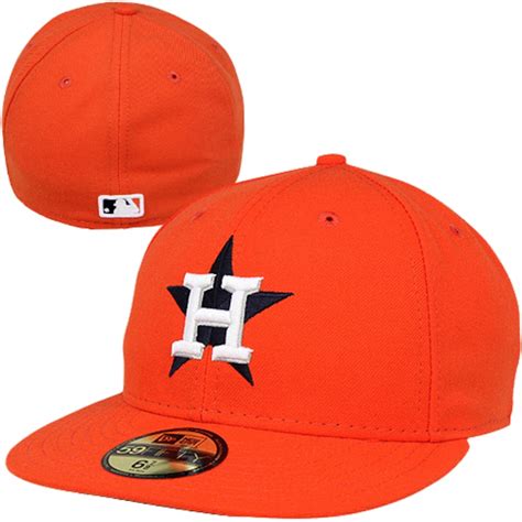 New Era Houston Astros Mens Orange Authentic Collection On Field