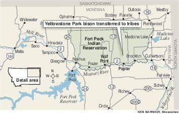 Fort Peck Reservation map