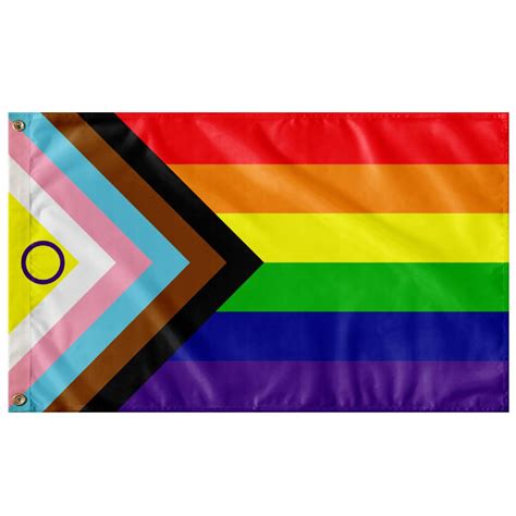 Printed Flag Polyester 3x5 Rainbow Lgbtq Inclusive Pride Ramsons