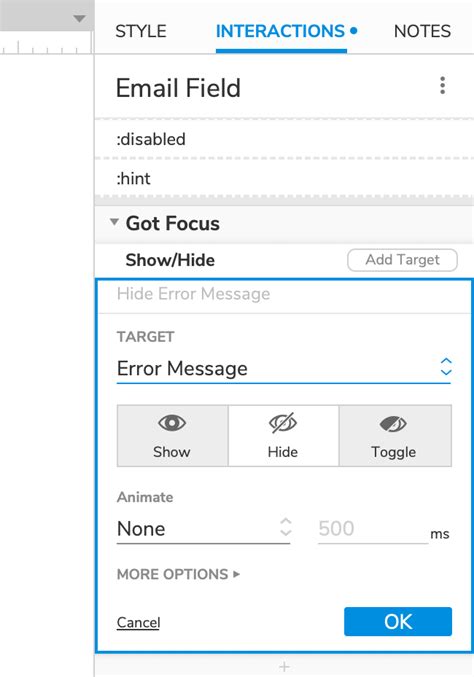 Required Fields Tutorial Axure Docs