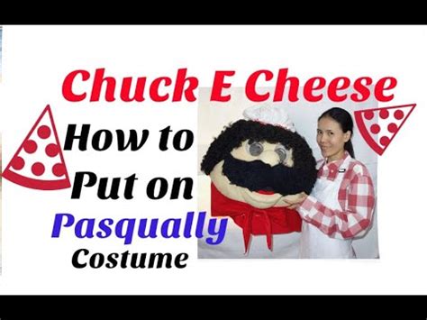 Chuck E Cheese How to Put on a Pasqually Walk around Costume Pizza Time ...