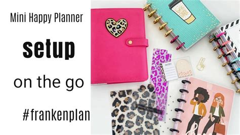 Mini Happy Planner Set Up Summer Planner On The Go Youtube