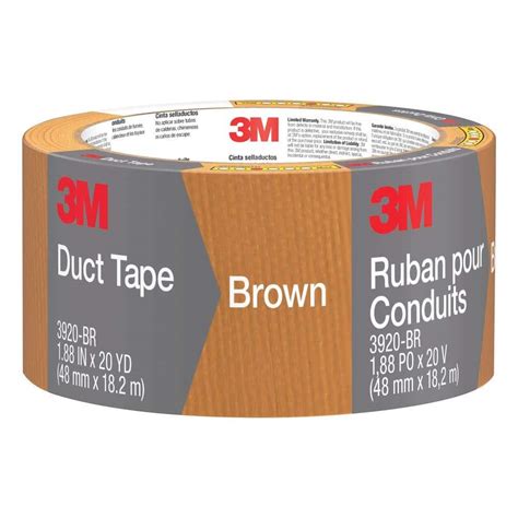 3m 188 In X 20 Yds Brown Duct Tape 3920 Br The Home Depot