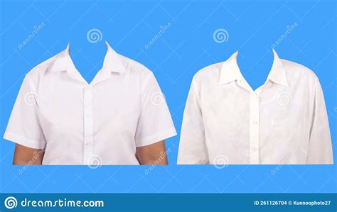 Asian Women S White Collar Shirt Stock Photo Image Of Neck Asian