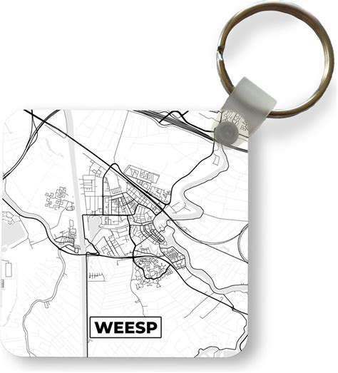 Sleutelhanger Uitdeelcadeautjes Plattegrond Weesp Kaart