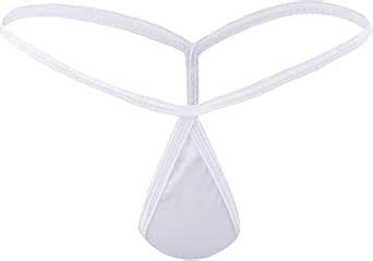Amazon CHICTRY Women S Tear Drop Micro G String Bikini Briefs T Back Thong White One Size