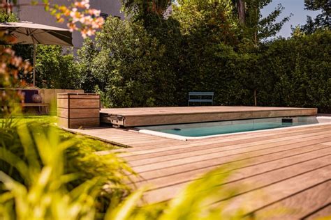 Poolabdeckung Aus Holz Avantgarten