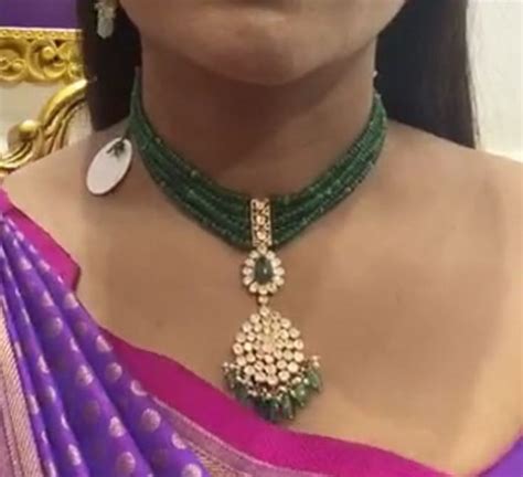 Pin By Shamili On Beads Jewellery Choker Necklace Designs Beaded