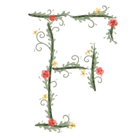 Floral Alphabet Font Png 19636488 Png