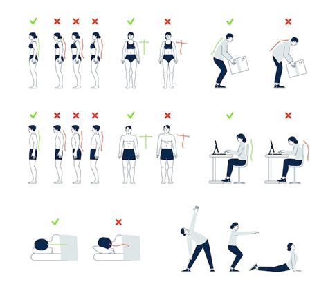 Posiciones Correctas Infografía De Postura Fisioterapia Y Buen Sueño