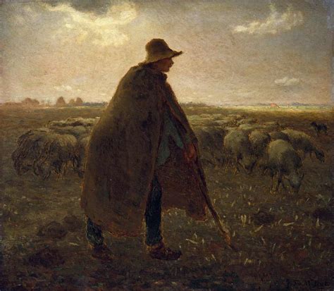 Shepherd Tending His Flock Community Artauthority Net