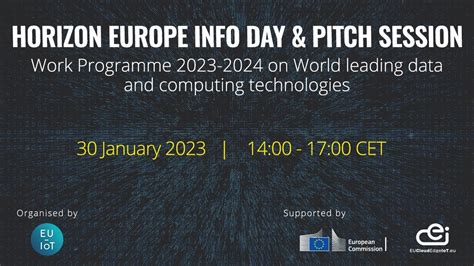 Horizon Europe Info Day Digital For Planet