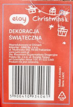 Eloy Christmas Dekoracja Wi Teczna Szt Drogeria Rossmann Pl