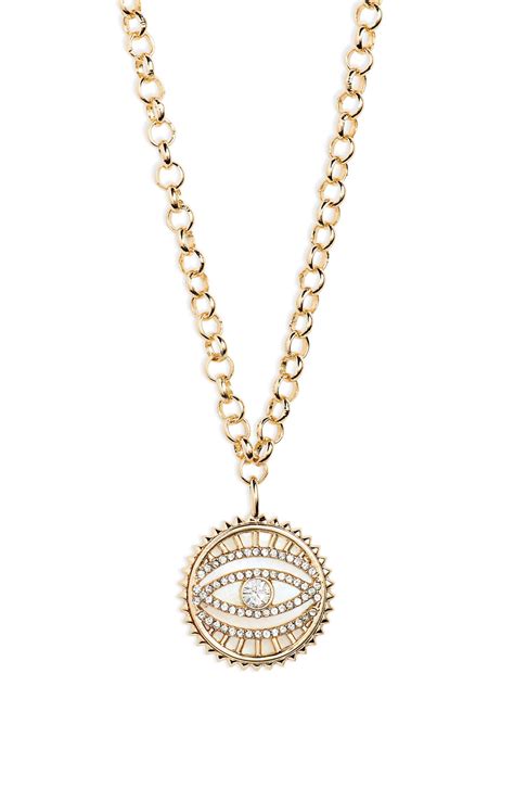 Baublebar Evil Eye Ray Pendant Necklace Editorialist