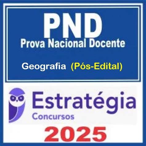 Edital Pnd Professores 2025 - Prova Nacional Docente - PND (CNU Professores) Pacote para Geografia ...