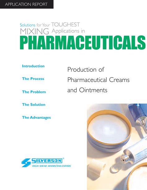 Pharmaceutical Industry: Creams & Ointments Production Case Study | PDF