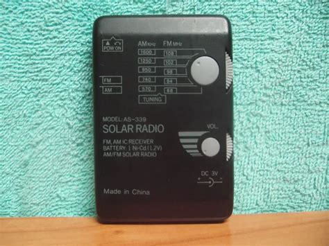 SINTONIZADOR DE RADIO Portatil SOLAR AMSONIC AS 339 FM AM Mini Pocket