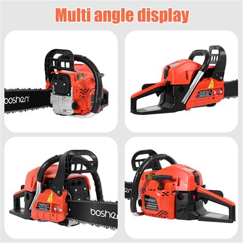 Cc Gas Chainsaw Gasoline Powered Chain Saw Engine Cutting Cycle