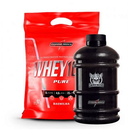 Whey Protein 100 Pure 907g Integralmédica Refil Galão 2 Litros