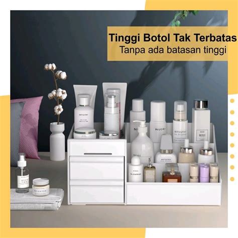 Jual Rak Kosmetik Tempat Makeup Storage Tempat Penyimpanan Skincare Rak