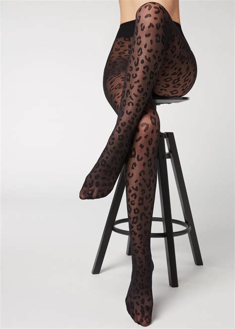 Calzedonia Collants Fantaisie Collant 30 Deniers À Motifs Animaliers