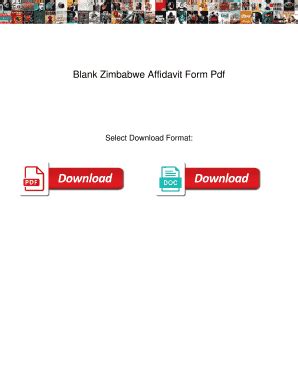 Blank Zimbabwe Affidavit Form Pdf Blank Zimbabwe Affidavit Form Pdf