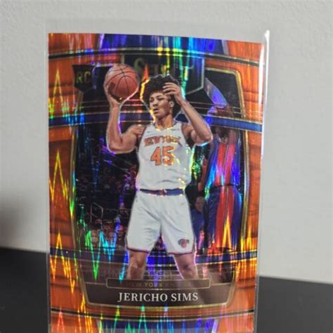 2021 22 Panini Select Concourse Orange Flash Prizm 87 Jericho Sims