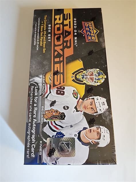 2023 24 Upper Deck NHL Star Rookies Hockey Factory Sealed Box Set