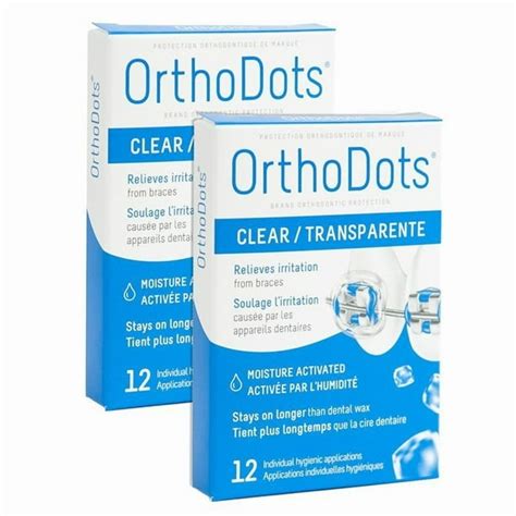 Orthodots Clear 24 Count Moisture Activated Silicone Dental Wax