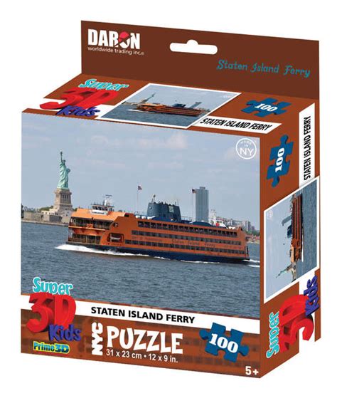 NYC Staten Island Ferry With Statue 3D Puzzle 100 Pieces Daron