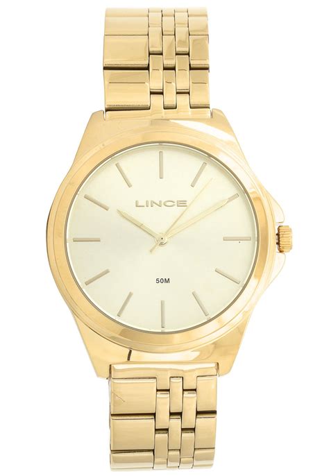 Relógio Lince LRG4428L C1KX Dourado Compre Agora Kanui Brasil