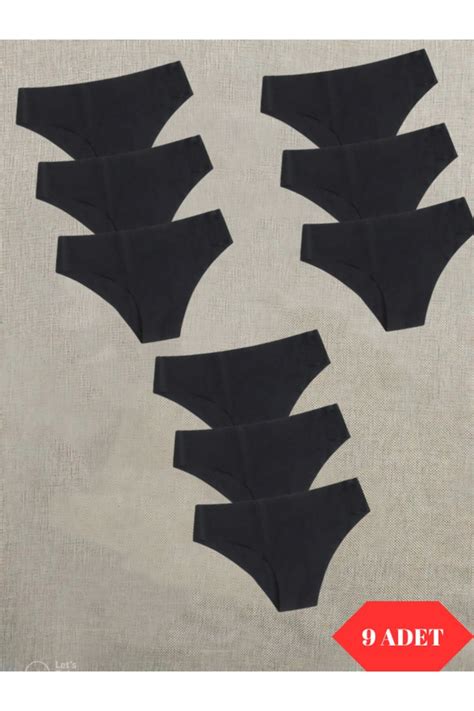 Adeniz Kadın Siyah Ten Paket Dikişsiz Lazer Kesim Iz Yapmaz Likralı Bikini Slip Külot Fiyatı
